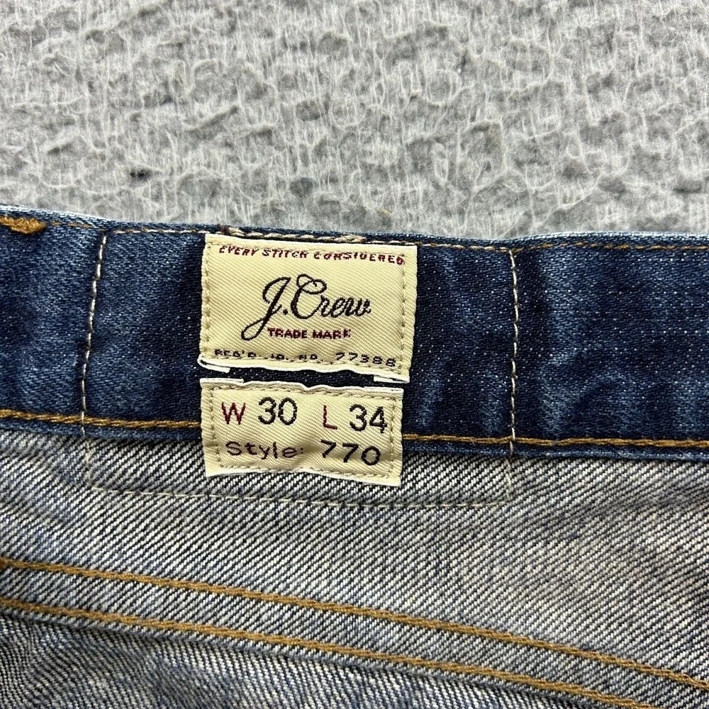 J. Crew Kaihara Japanese Selvedge Jeans Mens fits 30x32 Blue 770 Slim Straight
